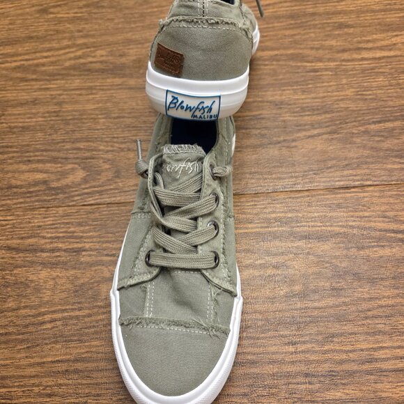 BLOWFISH Malibu Women's Fabric Upper Laced Up Sneakers - Khaki Green - Size 8.5M - Picture 16 of 16